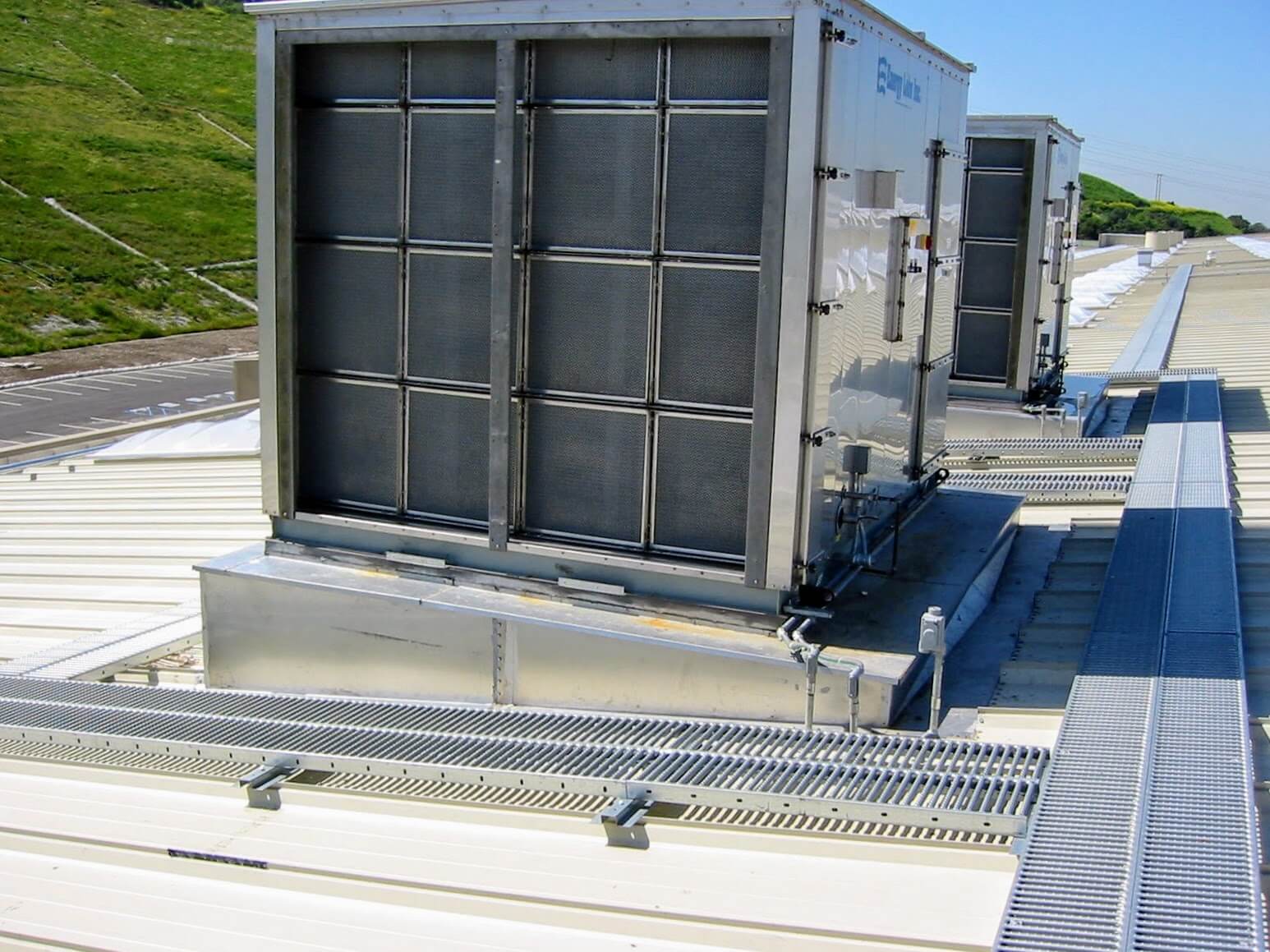 Standing Seam Roof Walkway HVAC