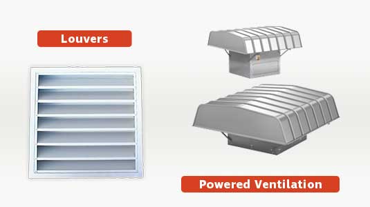 Louvers and Powered Ventilation